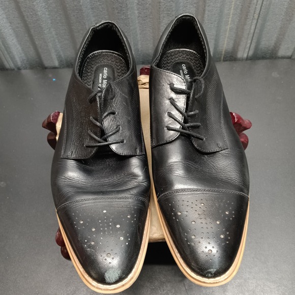 Carlo Morandi Men Oxford Dress Work Shoes Black main image 6